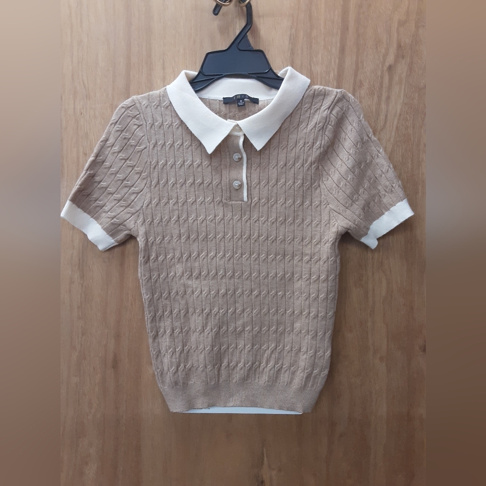 Iris Beige Knit Top